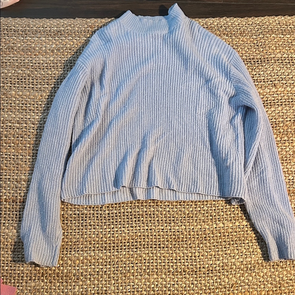 White Fox Boutique Light Blue Sweater